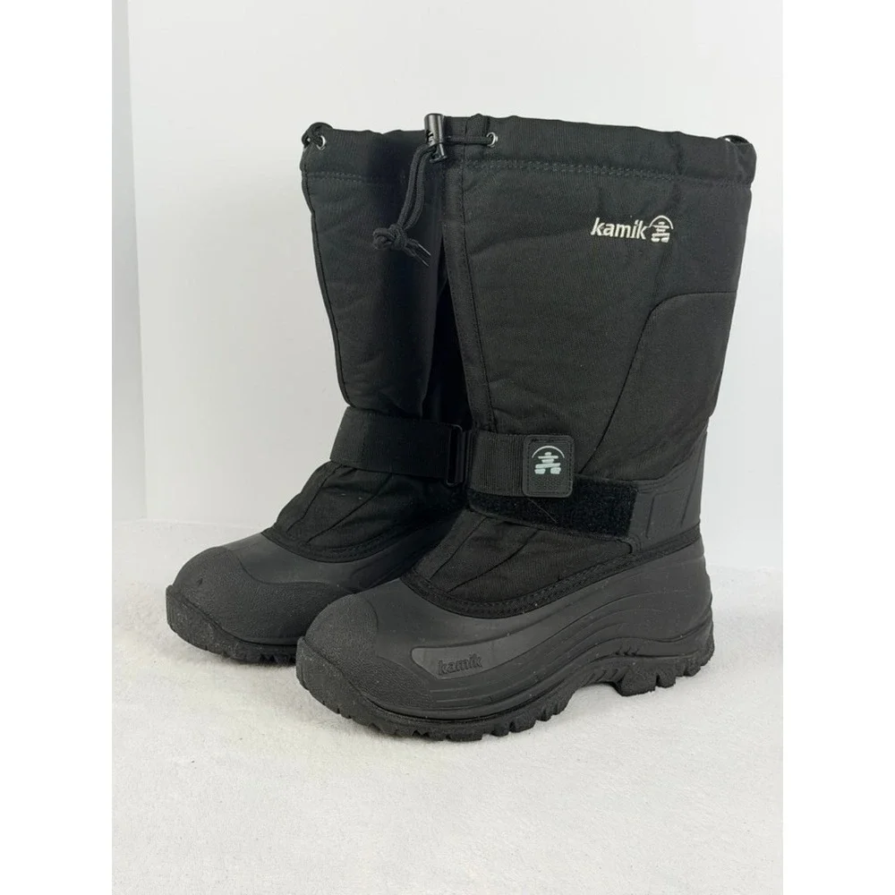 Kamik Waterproof Insulated Winter Snow Boots Black Unisex Women 9 Men 7 II0002F